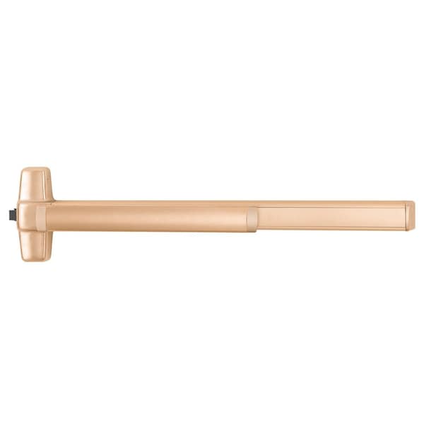 Grade 1 Rim Exit Device, 48-in Length, Fire Rated, Exit Only, Less Dogging, Satin Bronze Clear Coate